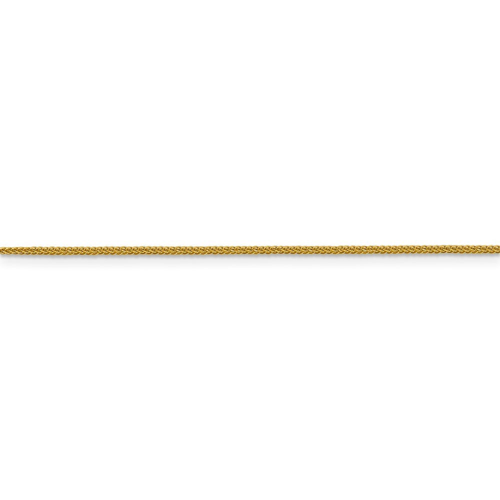 Leslies 14K Yellow Gold Diamond-cut Quadra Wheat Necklace  Length 16'' inches
