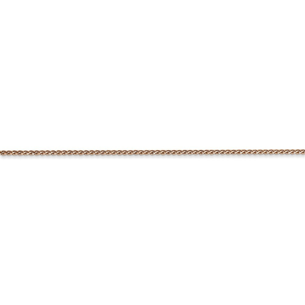 Leslies 14K Rose Gold 1mm Wheat Chain Necklace  Length 16'' inches