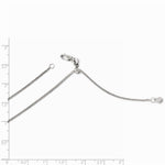 Load image into Gallery viewer, Leslies 14K White Gold Adjustable Quadra Wheat Chain Necklace  Length 22'' inches
