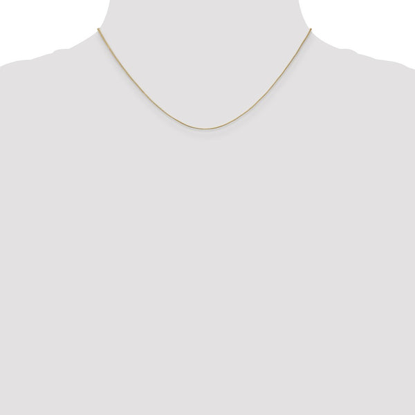 Leslies 14K Yellow Gold Baby Box Chain Necklace  Length 16'' inches