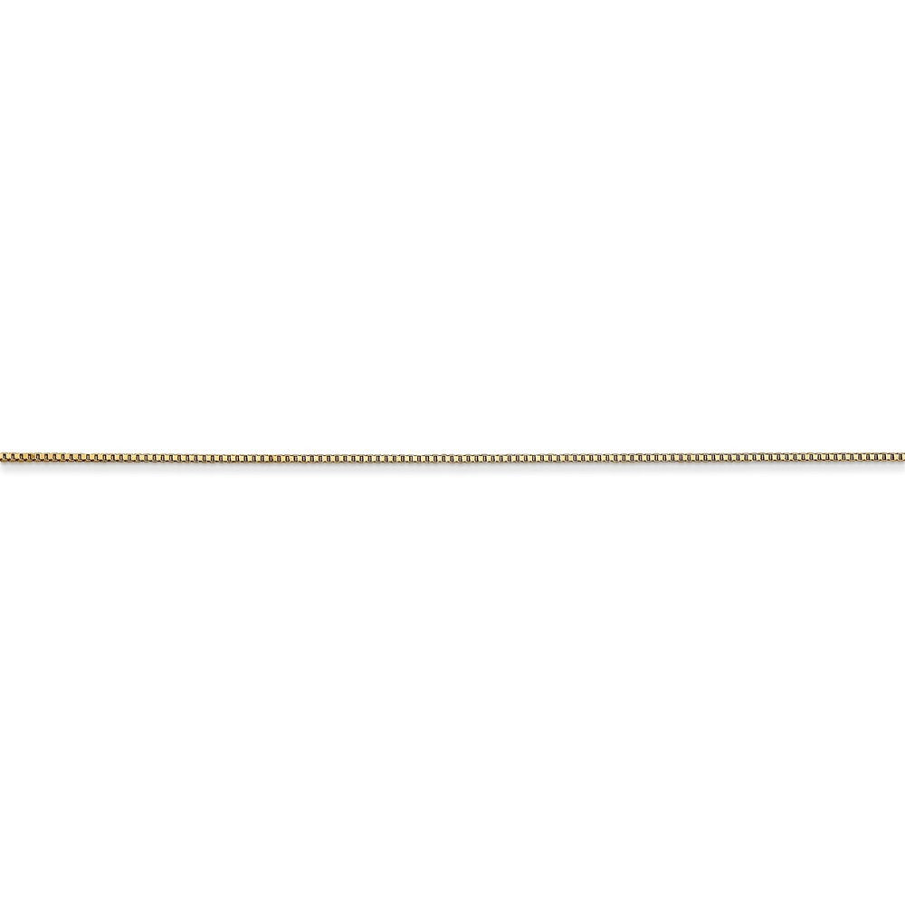 Leslies 14K Yellow Gold Baby Box Chain Necklace  Length 16'' inches