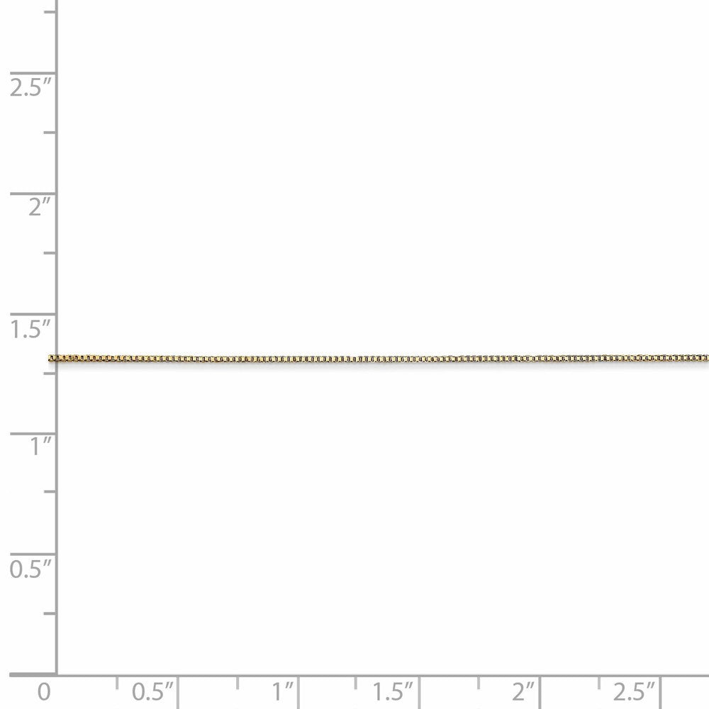 Leslies 14K Yellow Gold Baby Box Chain Necklace  Length 16'' inches