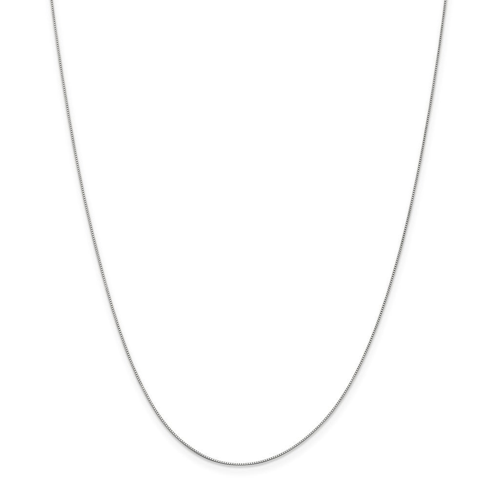 Leslies 14K White Gold Baby Box Chain Necklace  Length 16'' inches
