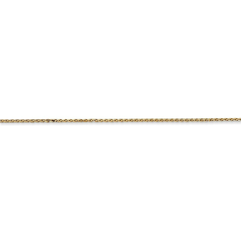 Leslies 14K Yellow Gold .80mm Round Diamond-cut Wheat Necklace  Length 16'' inches