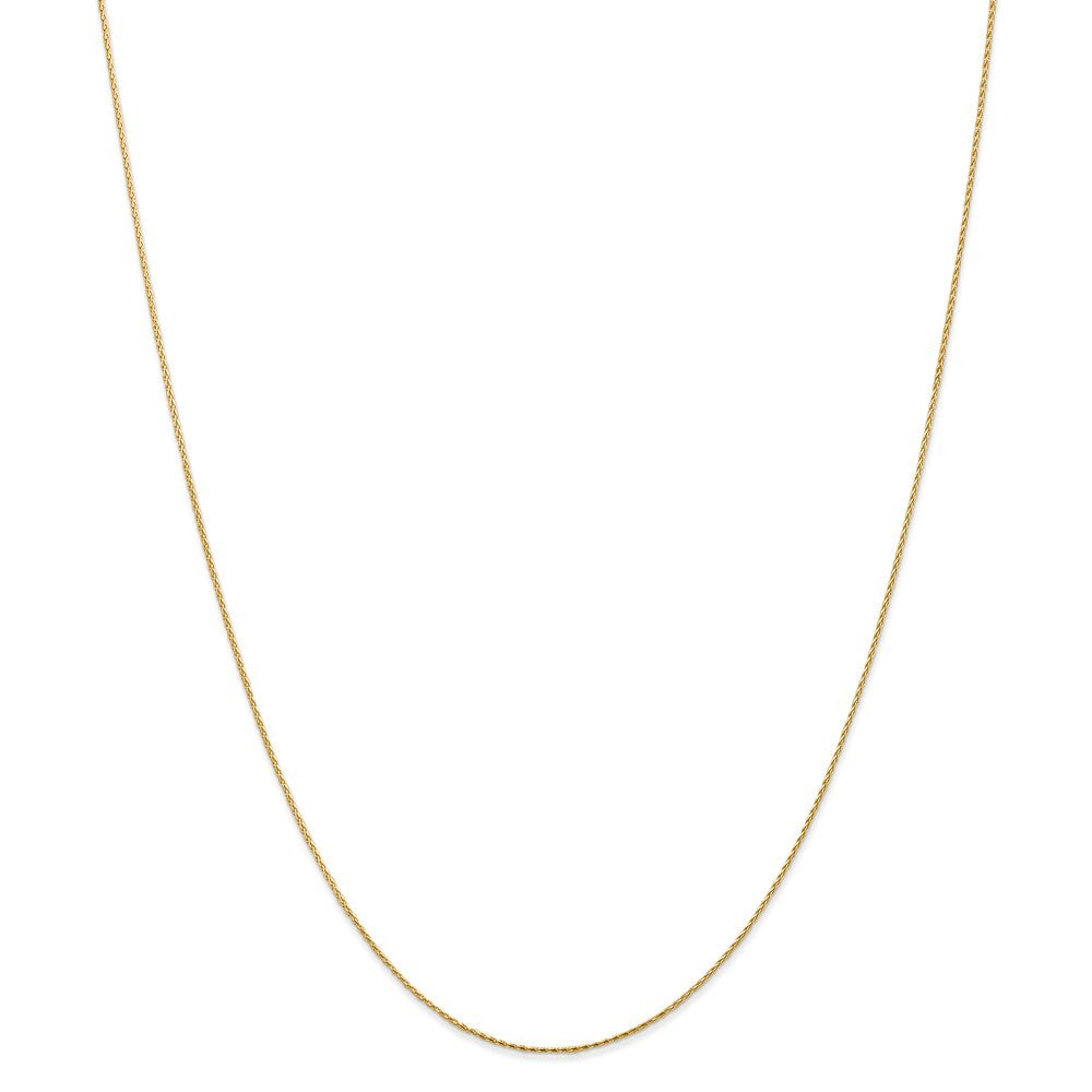 Leslies 14K Yellow Gold .80mm Round Diamond-cut Wheat Necklace  Length 16'' inches
