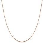 Load image into Gallery viewer, Leslies 14K Rose Gold Octagon Sparkle Box Chain Necklace  Length 16'' inches
