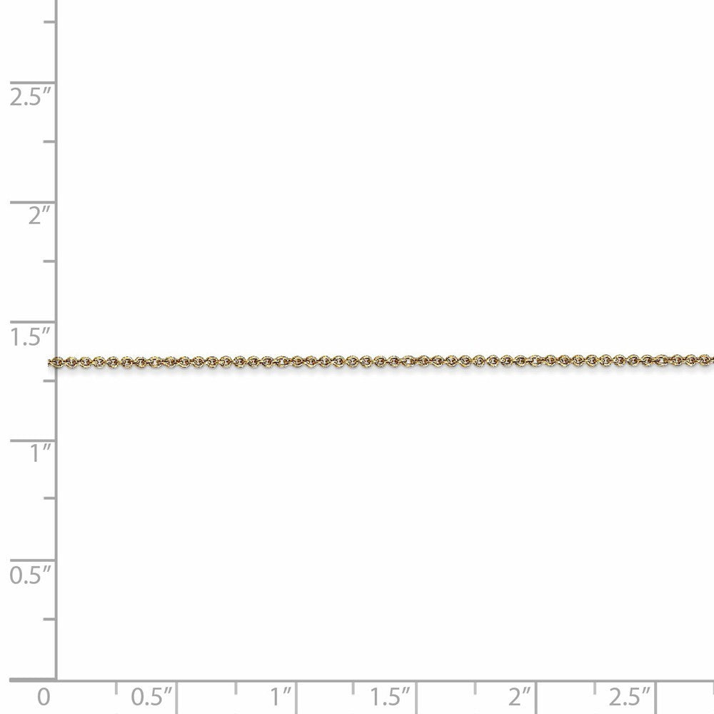 Leslies 14K Yellow Gold Round Cable Chain Necklace  Length 16'' inches