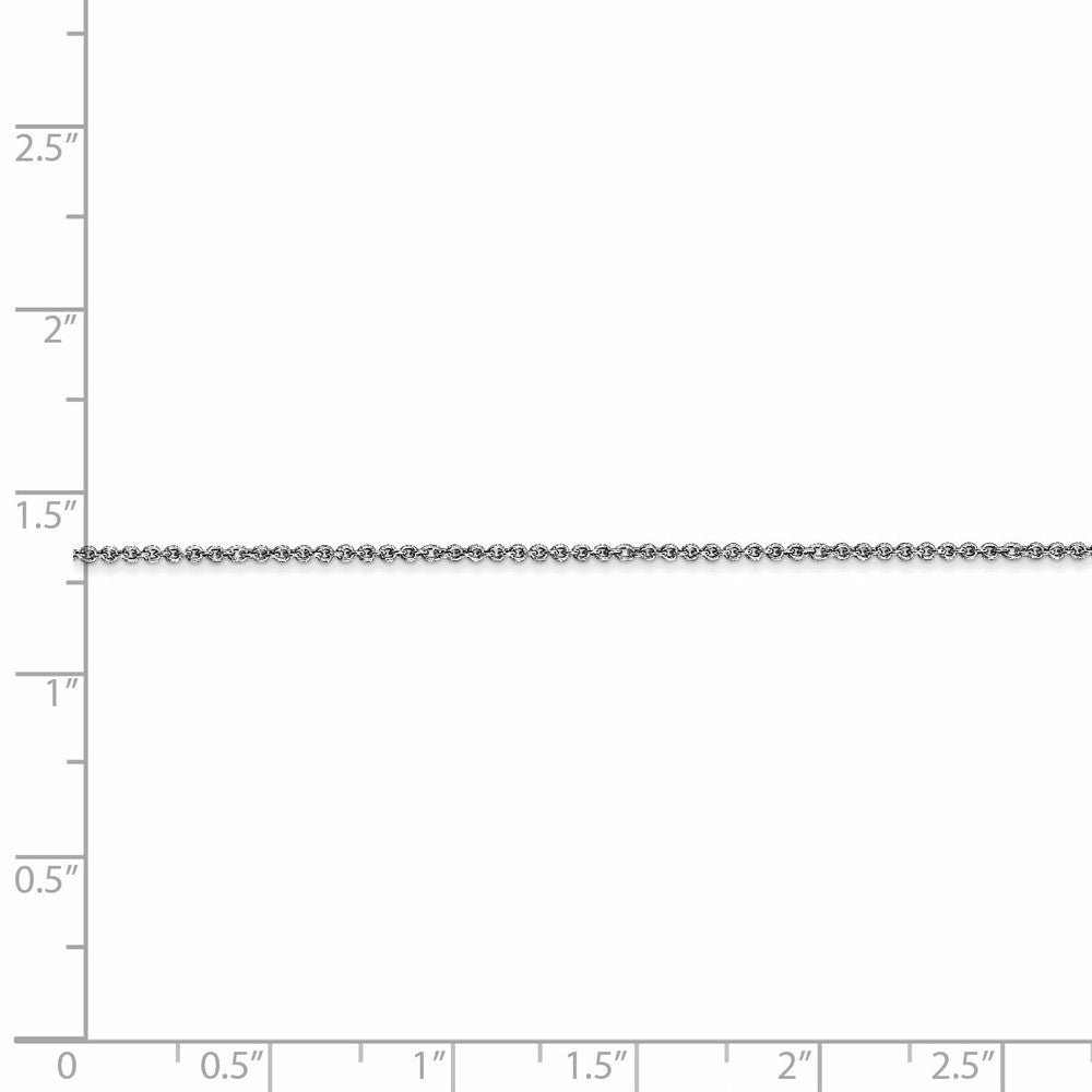 Leslies 14K White Gold Round Cable Chain Necklace  Length 16'' inches