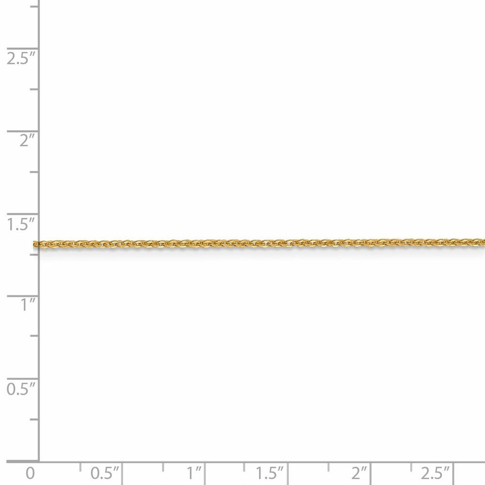 Leslies 14K Yellow Gold Flat Cable Chain Necklace  Length 16'' inches