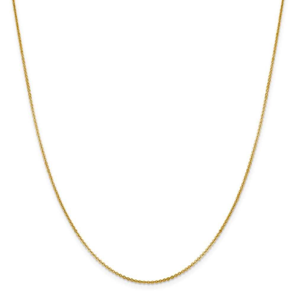 Leslies 14K Yellow Gold Flat Cable Chain Necklace  Length 16'' inches
