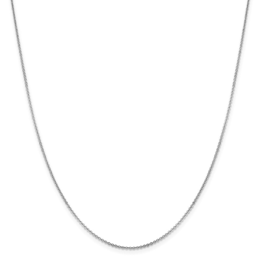 Leslies 14K White Gold Flat Cable Chain Necklace  Length 16'' inches