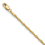 Load image into Gallery viewer, Leslies 14K Yellow Gold Singapore Chain Bracelet  Length 7'' inches
