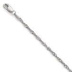Load image into Gallery viewer, Leslies 14K White Gold Singapore Chain Bracelet  Length 7'' inches

