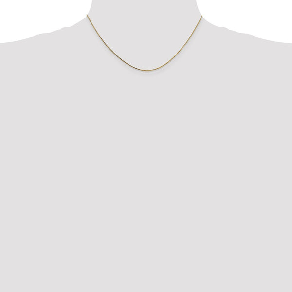 Leslies 14K Yellow Gold Box w/Lobster Chain Necklace  Length 16'' inches