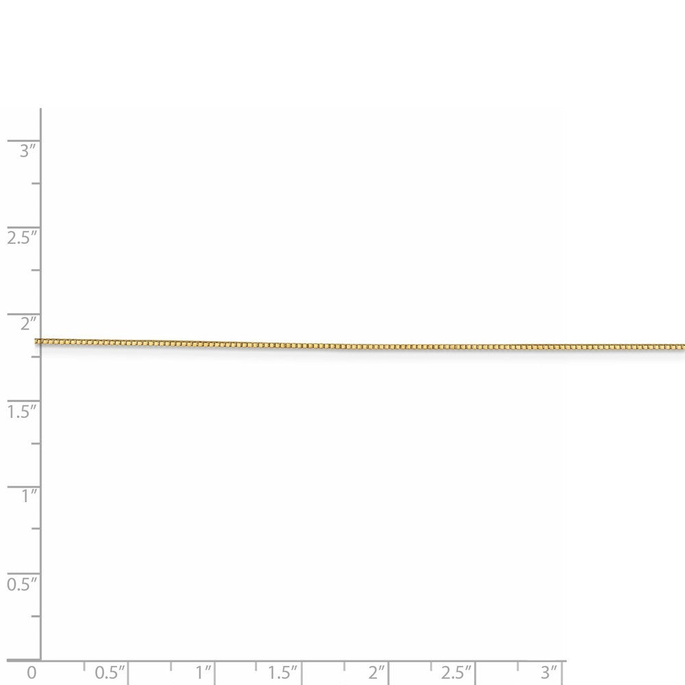 Leslies 14K Yellow Gold Box w/Lobster Chain Necklace  Length 16'' inches