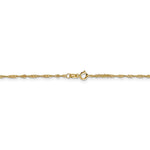 Load image into Gallery viewer, Leslies 14K Yellow Gold Singapore Chain w/Lock Necklace  Length 16'' inches
