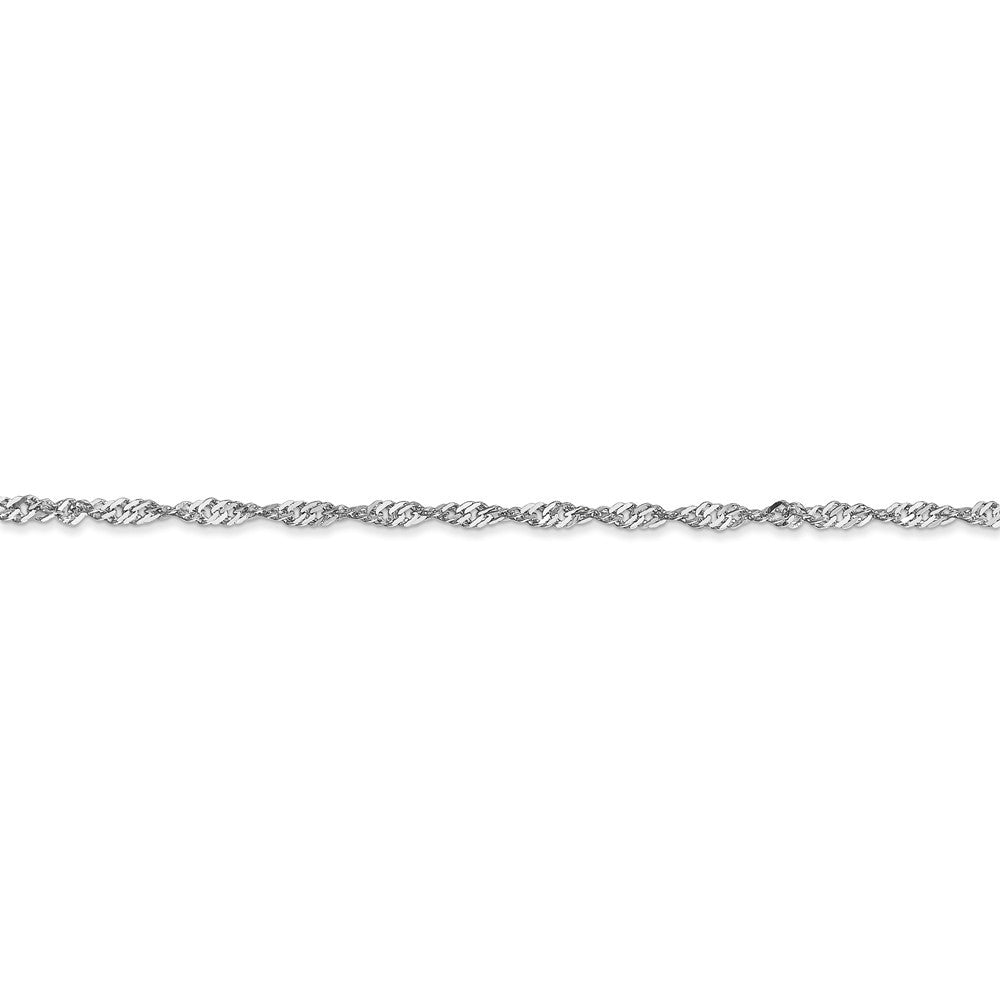 Leslies 14K White Gold Singapore Chain Necklace  Length 16'' inches