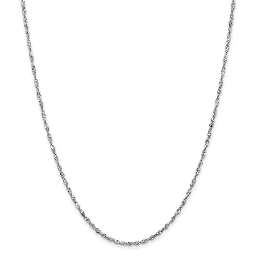 Leslies 14K White Gold Singapore Chain Necklace  Length 16'' inches
