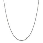 Load image into Gallery viewer, Leslies 14K White Gold Singapore Chain Necklace  Length 16'' inches

