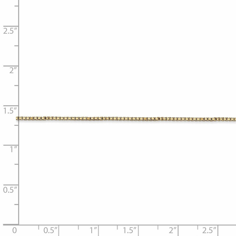 Leslies 14K Yellow Gold Box w/ Lobster Chain Necklace  Length 16'' inches