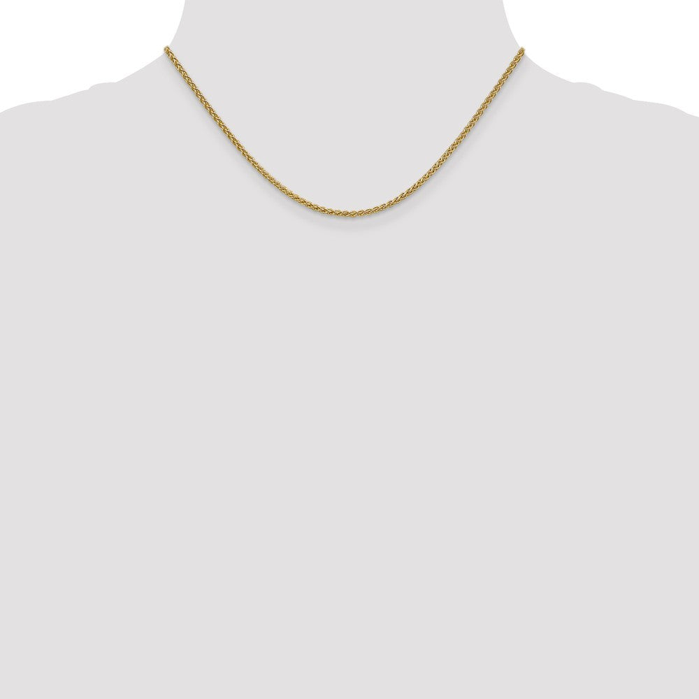 Leslies 14K Yellow Gold 2.1mm Wheat Chain Necklace  Length 16'' inches