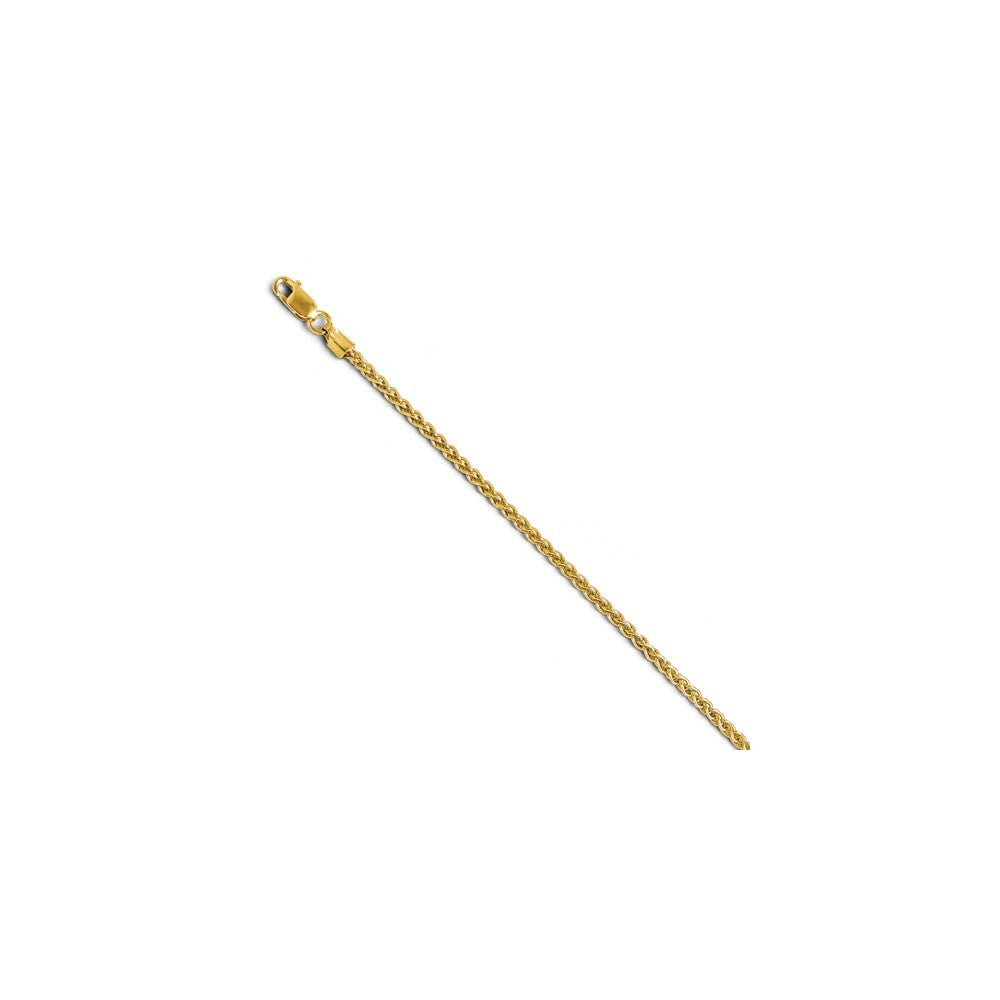 Leslies 14K Yellow Gold 2.1mm Wheat Chain Necklace  Length 16'' inches