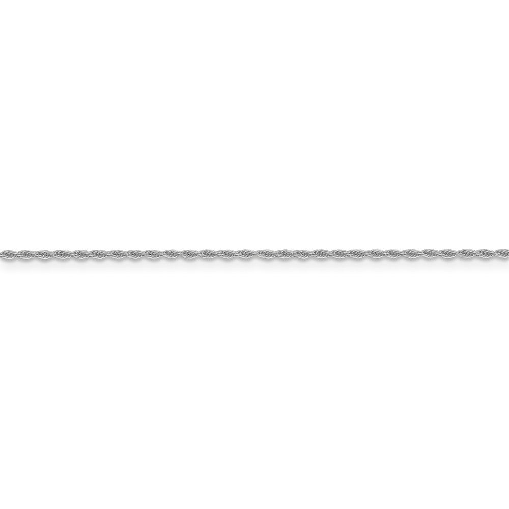 Leslies 14K White Gold Pendant Rope Chain Necklace  Length 16'' inches