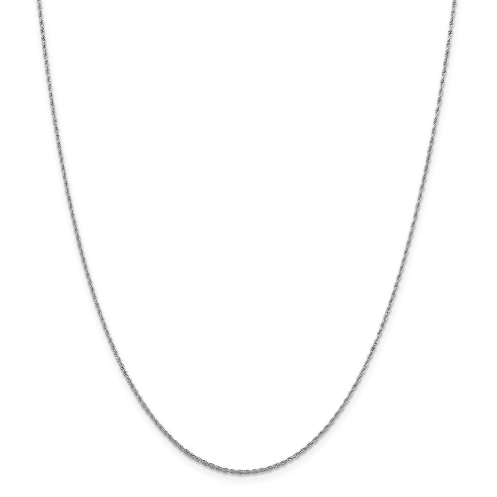 Leslies 14K White Gold Pendant Rope Chain Necklace  Length 16'' inches