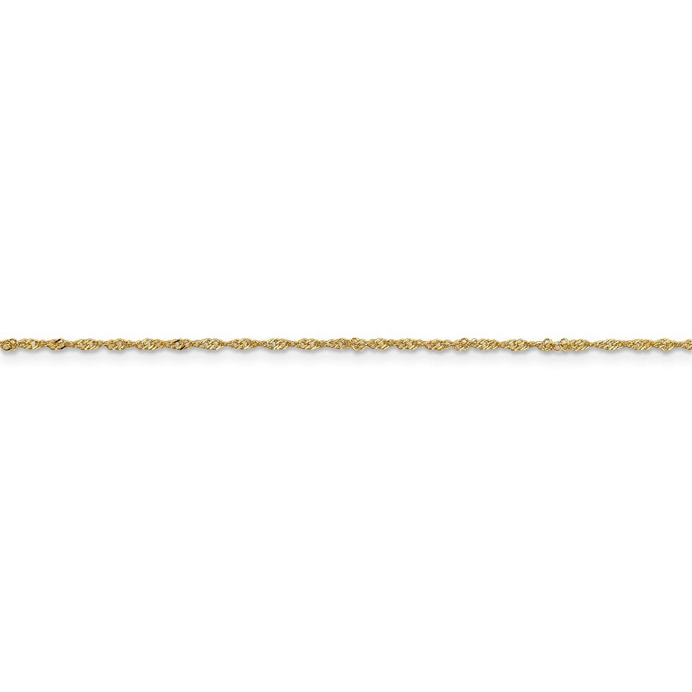 Leslies 14K Yellow Gold Light Singapore Chain Necklace  Length 16'' inches