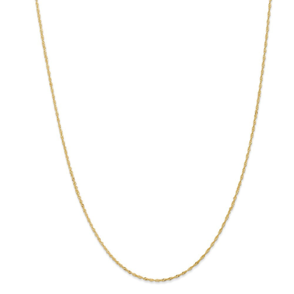 Leslies 14K Yellow Gold Light Singapore Chain Necklace  Length 16'' inches