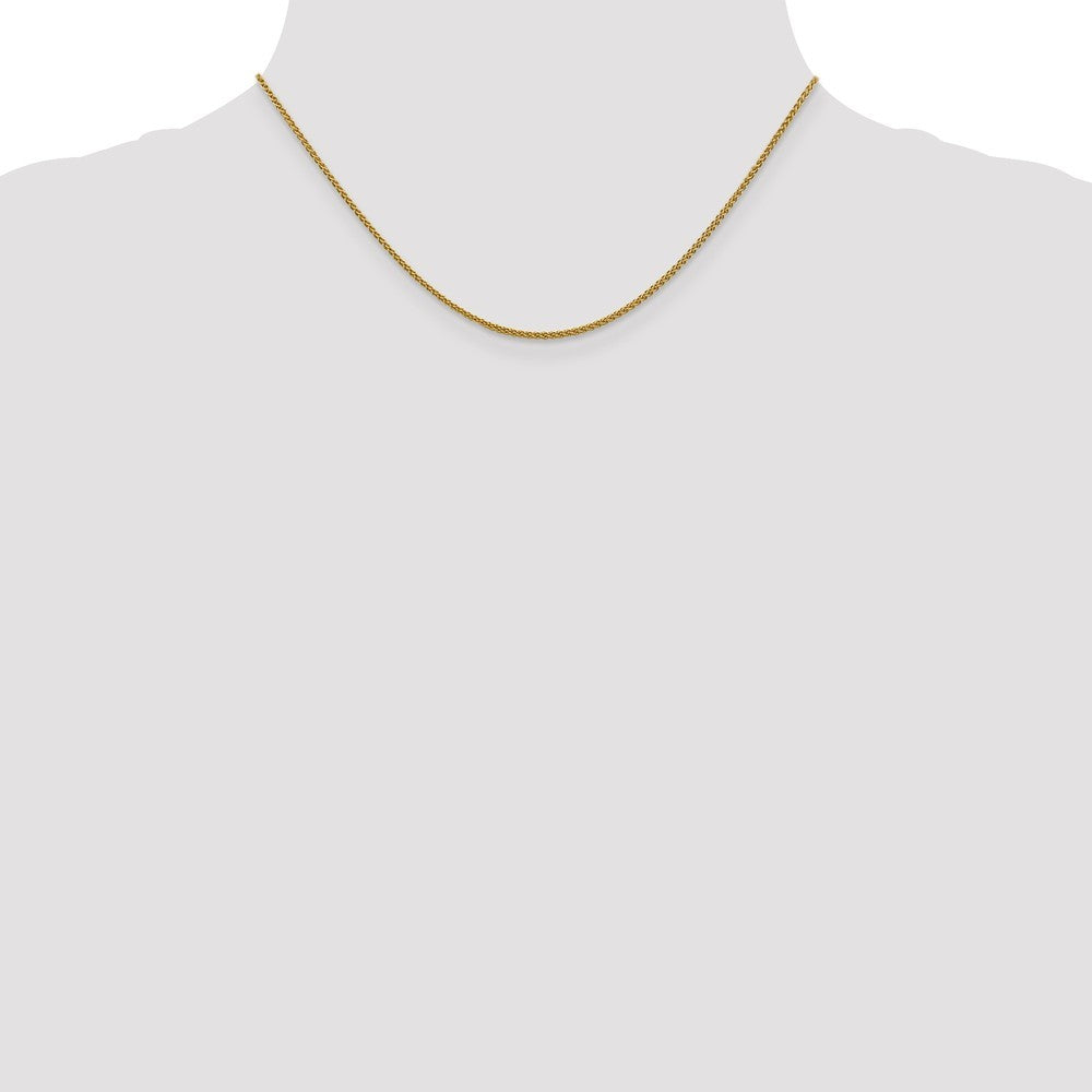 Leslies 14K Yellow Gold 1.5mm Wheat Chain Necklace  Length 16'' inches