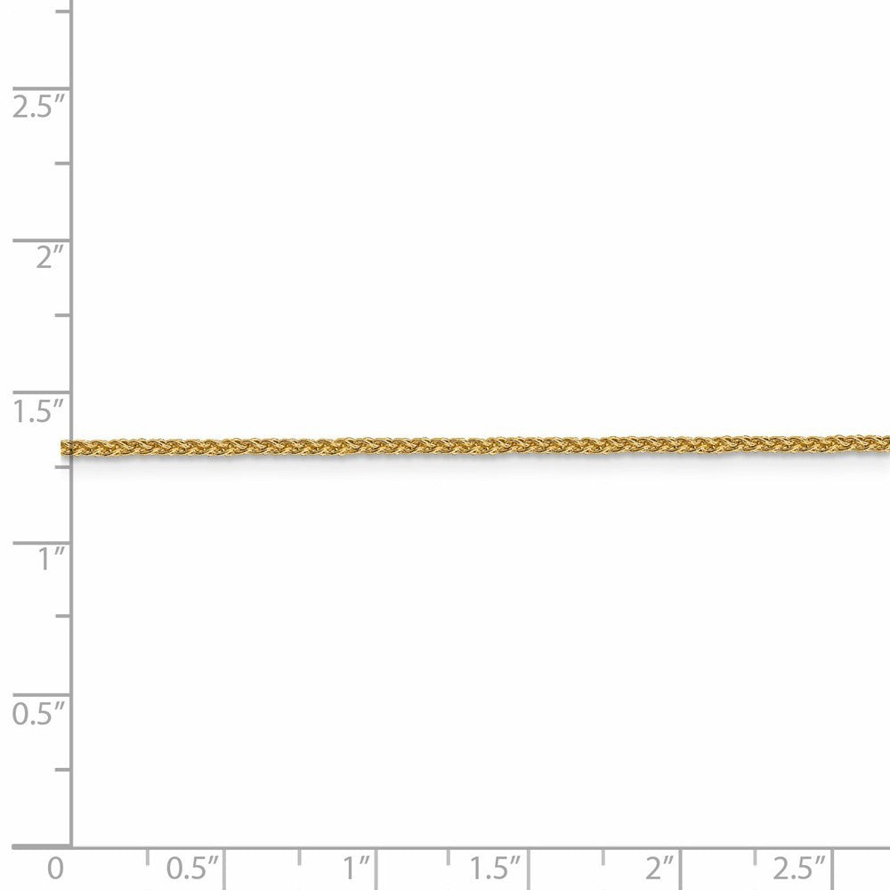 Leslies 14K Yellow Gold 1.5mm Wheat Chain Necklace  Length 16'' inches