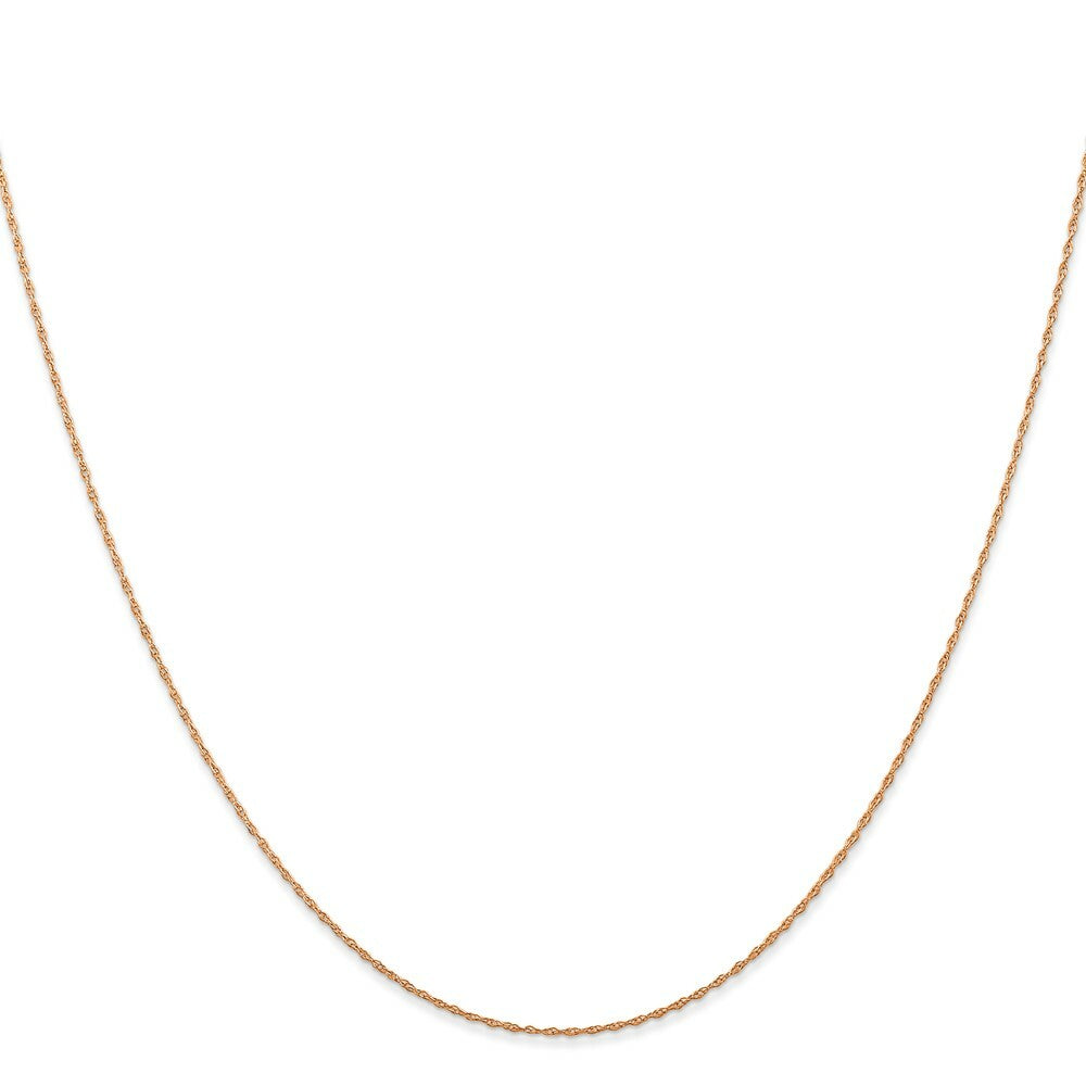 14k Rose Gold .5 mm Cable Rope Chain (CARDED)  length: 16 inches