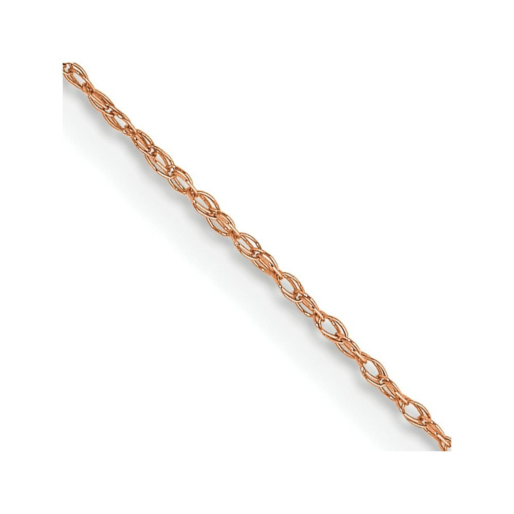 14k Rose Gold .5 mm Cable Rope Chain (CARDED)  length: 16 inches