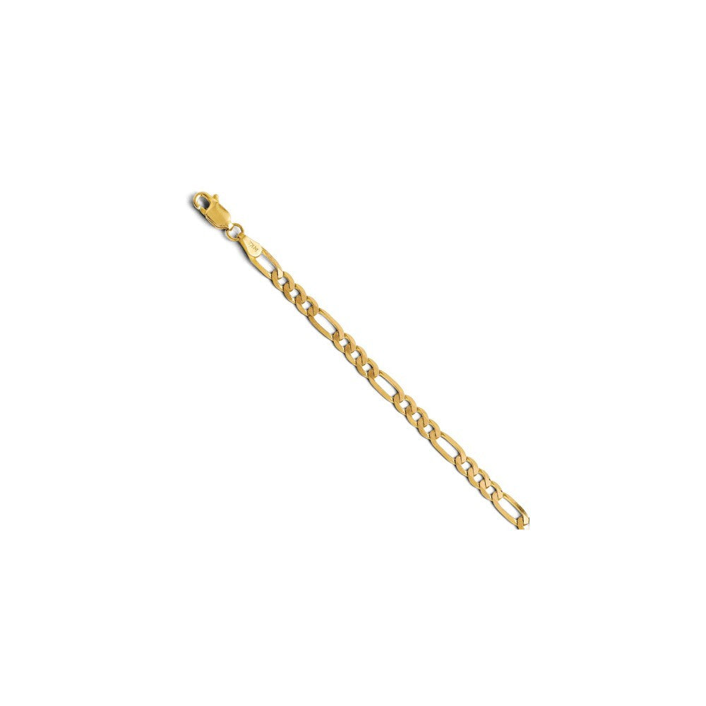Leslies 14K Yellow Gold 4mm Flat Figaro Chain Necklace  Length 18'' inches