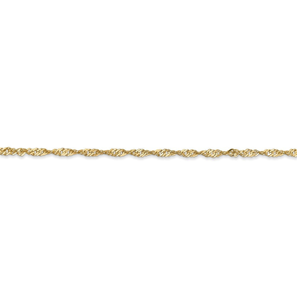 Leslies 14K Yellow Gold Singapore Chain Necklace  Length 16'' inches