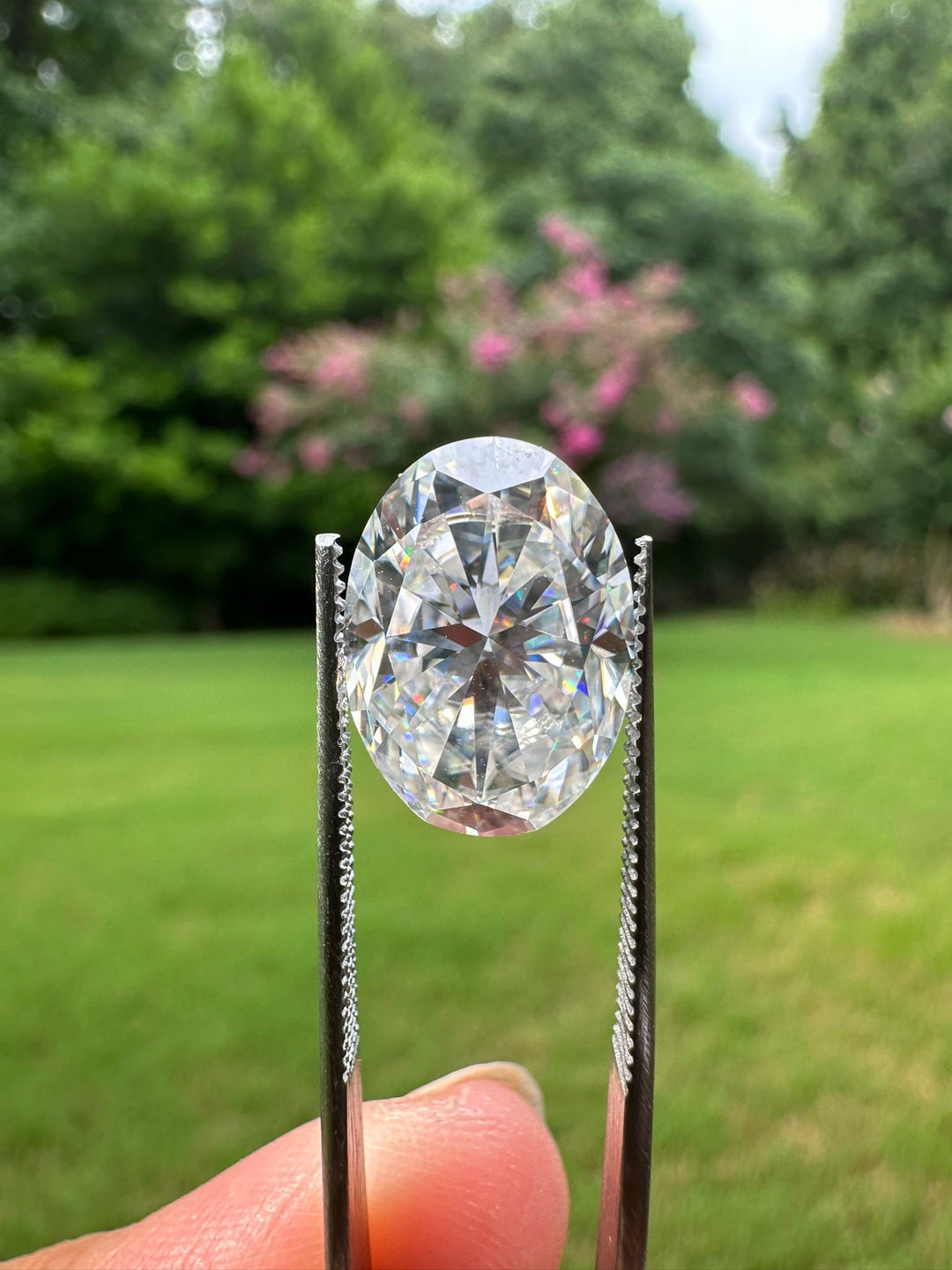 Certified Oval Cut Moissanite Loose Single Stones 0.30 to 10 Carat Sizes