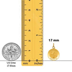 Load image into Gallery viewer, Guardian Angel Pendant in 14K Yellow or White Gold - 4 Sizes - with Chain Options
