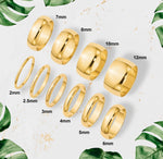 Load image into Gallery viewer, 14K Solid Yellow Gold Wedding Bands Half Round Style with FREE Inside Ring Engraving - 2mm 2.5mm 3mm 4mm 5mm 6mm 7mm 8mm 10mm 12mm Widths
