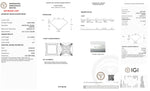 Load image into Gallery viewer, Certified 3.50 Carat Princess cut Lab Grown Loose Diamond Clarity/Color VS1 F - IGI Certification
