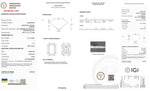 Load image into Gallery viewer, 3 Carat Certified Lab Grown Radiant Loose Diamond SI1 I with IGI Certification Report Papers
