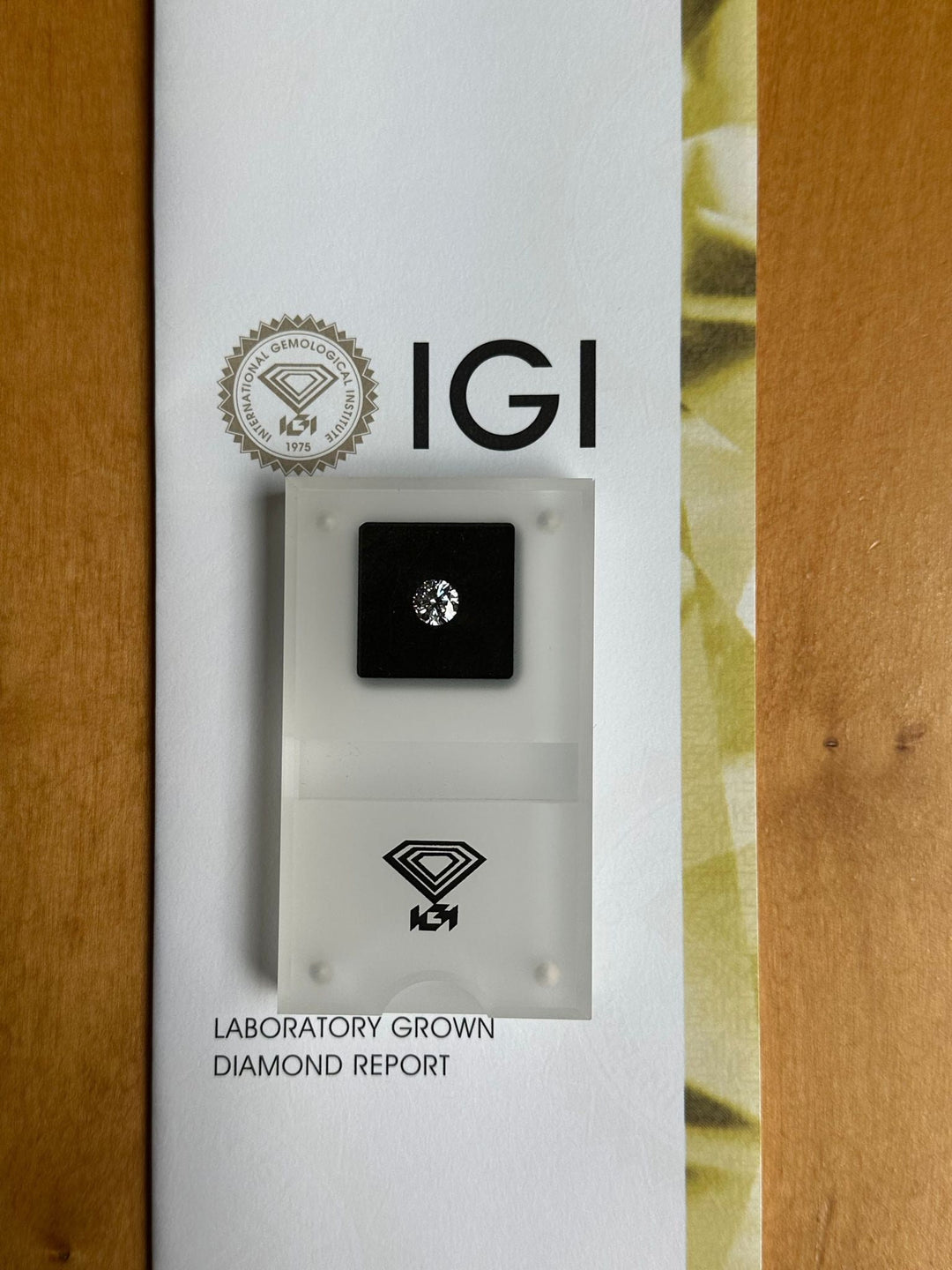 1 Carat Certified Round Loose Diamond Lab Grown - Grade: VVS2 D Ideal cut - with IGI Certification Report Papers -