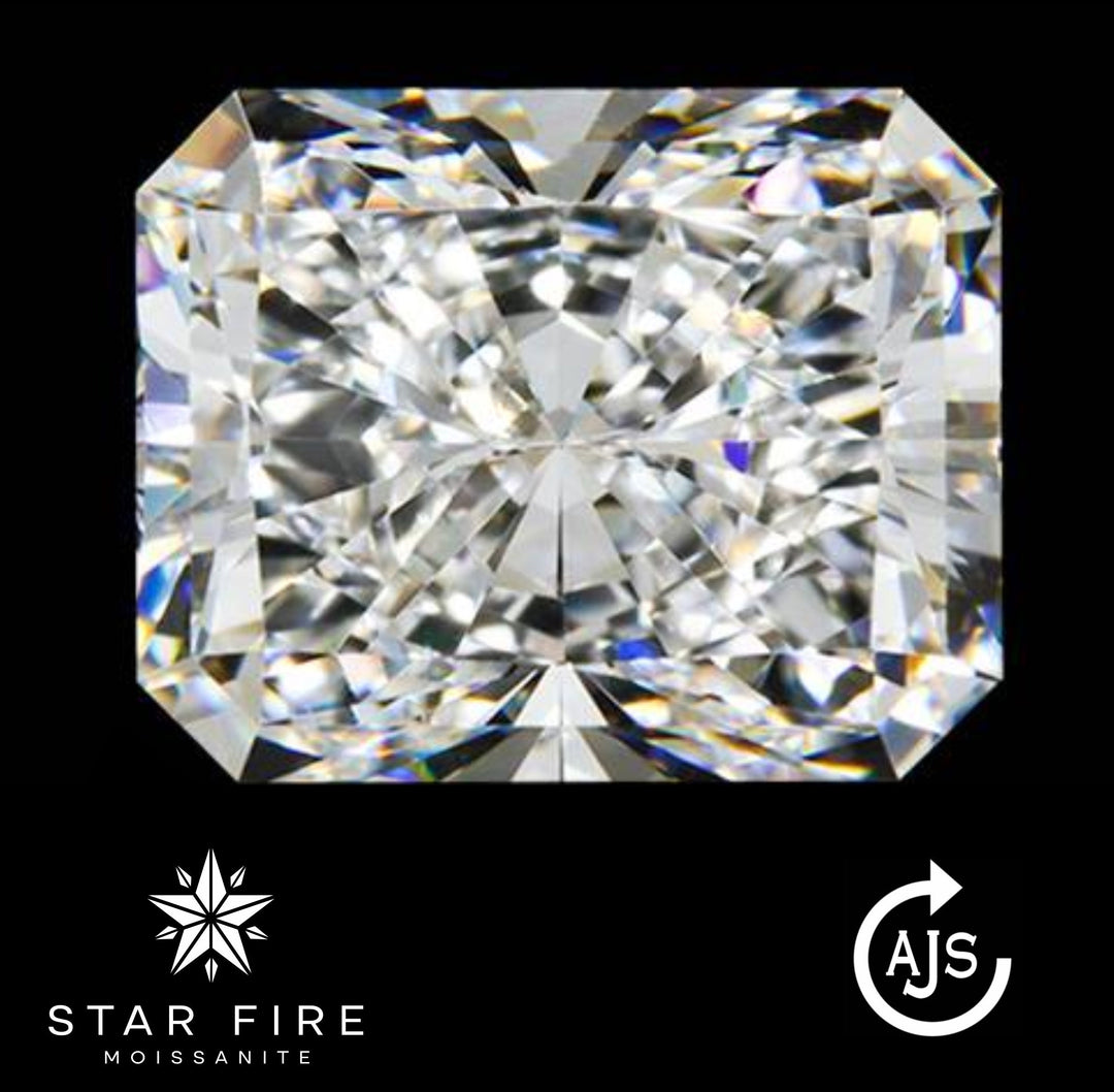 Certified Radiant Cut Moissanite Loose Single Stones 0.20 to 10 Carat Sizes