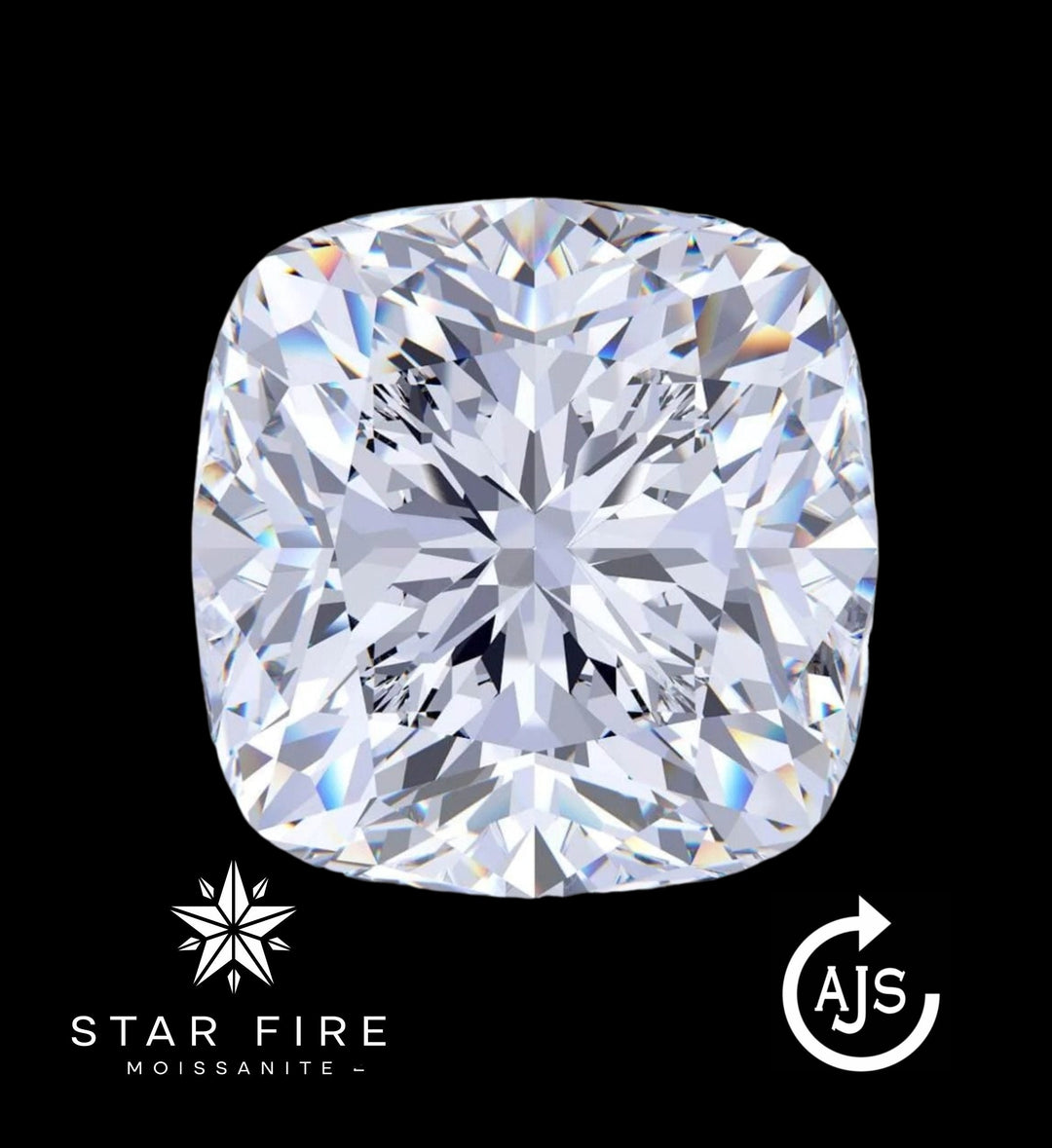 Certified Cushion Cut Moissanite Loose Single Stones 0.20 to 11 Carat Sizes