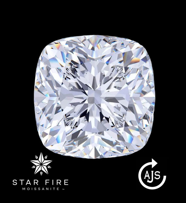 Certified Cushion Cut Moissanite Loose Single Stones 0.20 to 11 Carat Sizes