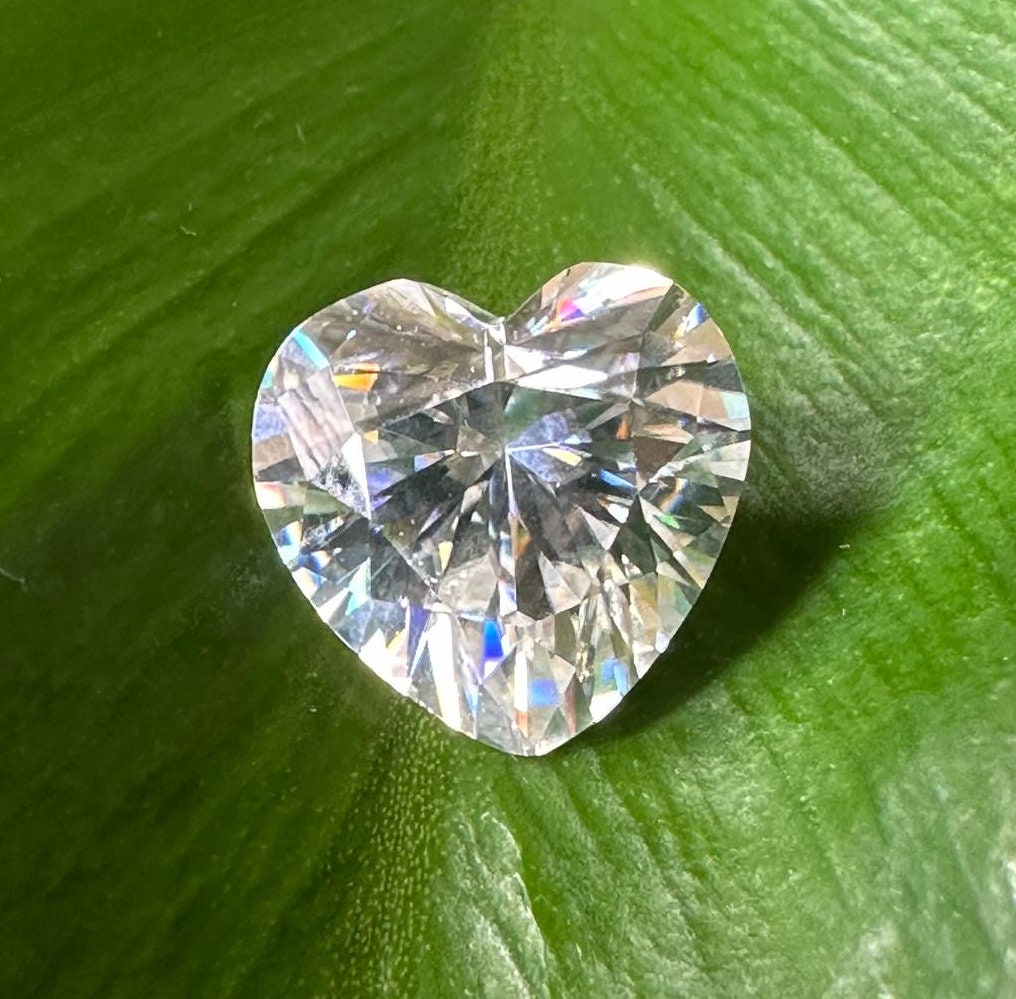 Certified Heart Shape Cut Moissanite Loose Single Stones 0.20 to 4 Carat Sizes