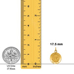 Load image into Gallery viewer, 14K Gold Saint Andrew Medal Pendant or Charm - with Chain Options
