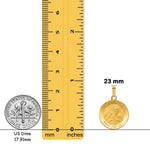 Load image into Gallery viewer, 14K Gold Saint Andrew Medal Pendant or Charm - with Chain Options
