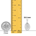 Load image into Gallery viewer, Saint Anthony Oval 14K Gold Medal Pendant in Yellow or White Gold with Free Engraving - with Chain Options

