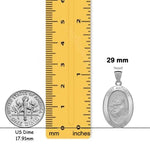 Load image into Gallery viewer, Saint Anthony Oval 14K Gold Medal Pendant in Yellow or White Gold with Free Engraving - with Chain Options
